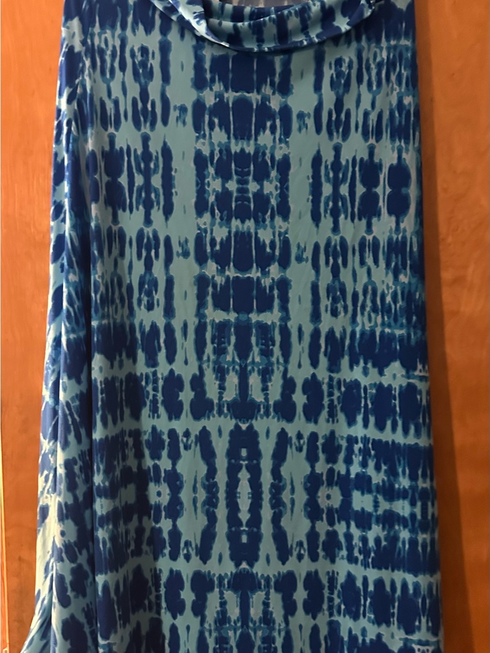 Women’s Blue Tie-Dye Maxi Dress